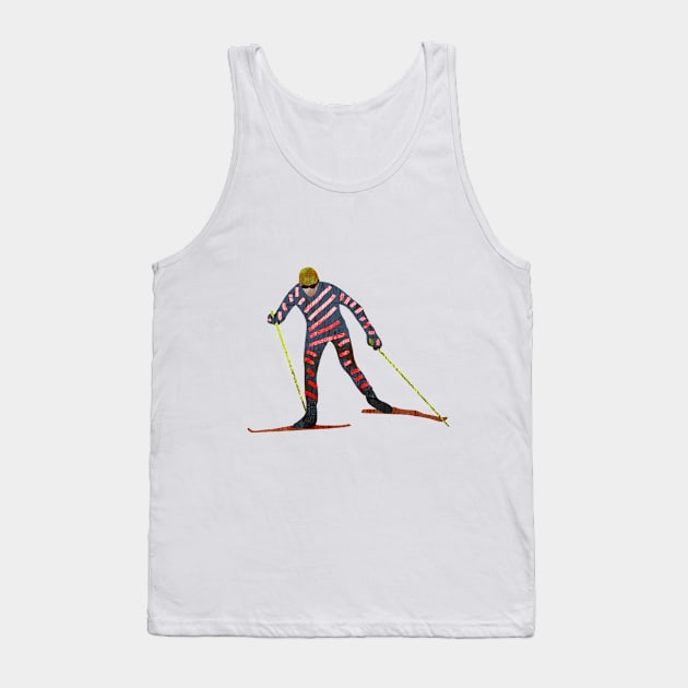 Cross country skiing Tank Top by louweasely